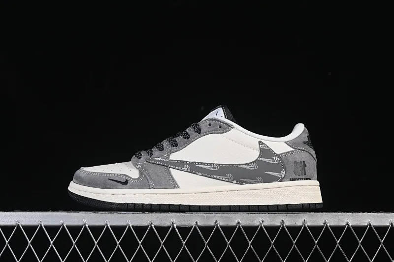 All categories Air Jordan Jordan series basketball shoes Air Jordan 1 Low High-end customized low-top sneakers Travis Scott x Fragment Design x Air Jordan 1 Low OG SP AJ1 Joe 1UN joint pig eight-meter gray multi-sock low-top cultural casual sneakers DD7866-116